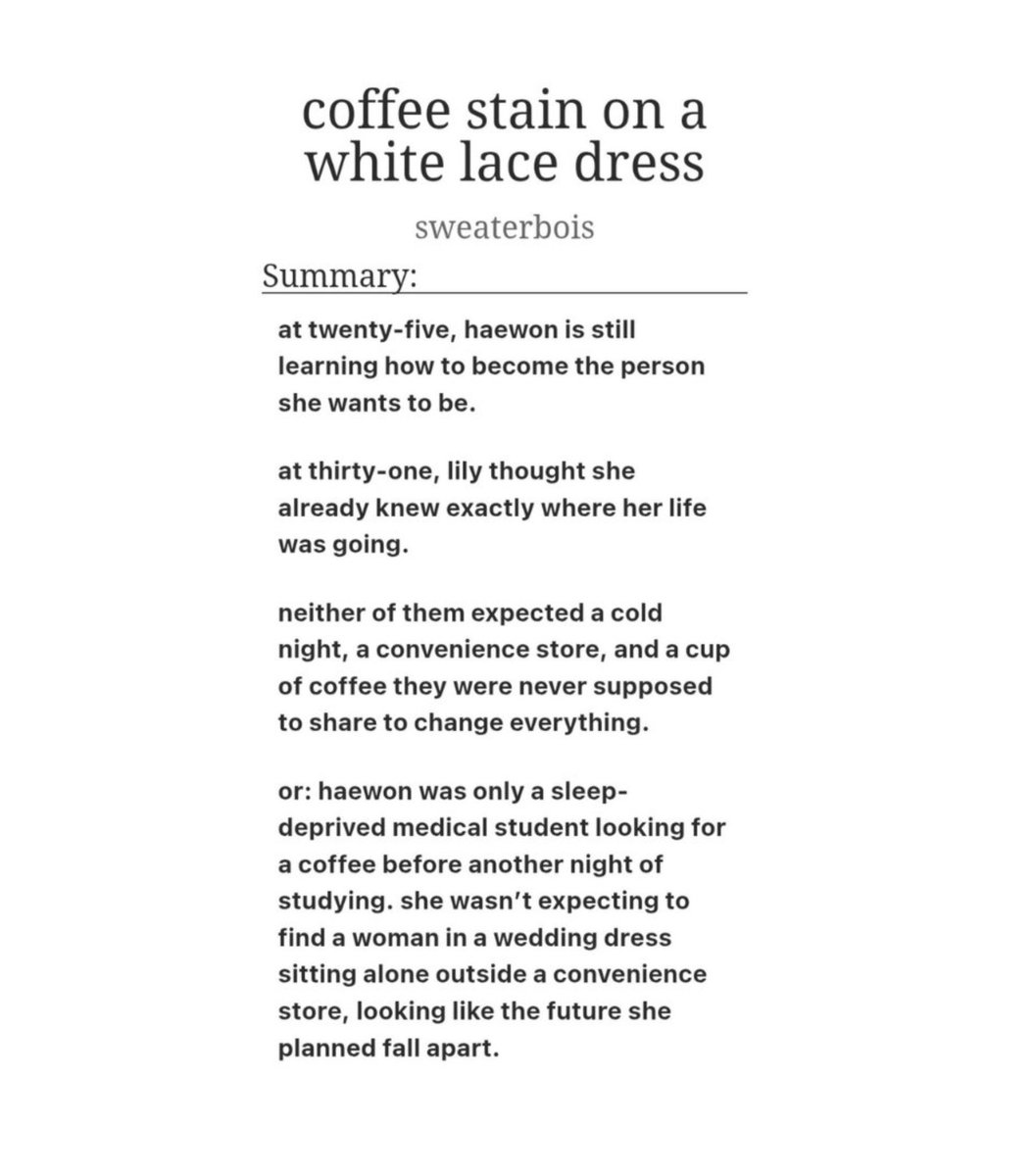 soljangz's tweet photo. coffee stain on a white lace dress 
( #haely age gap au )

small teaser: you’ll be seeing soljjangahz poly pop up as side characters in the upcoming chapters 💘

🔗https://t.co/Hz0DSPMWvU https://t.co/Demwmu0iZk