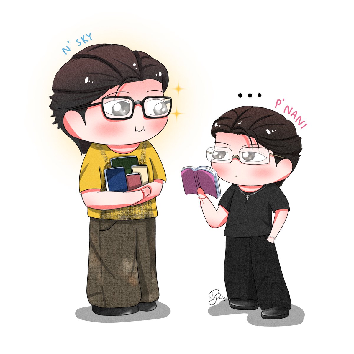 beauty_moota's tweet photo. วันนี้พี่นานิแบดมากกกก สกายกะยังหล่อและตัวใหญ่เหมือนเดิม😅🩵🩷📚

SKYNANI SMYLENEONA FANSIGN

#งานมหกรรมนิยายนานาชาติ2026xSkyNani
#SkyNani #สกายนานิ https://t.co/tMeF0LjlMg