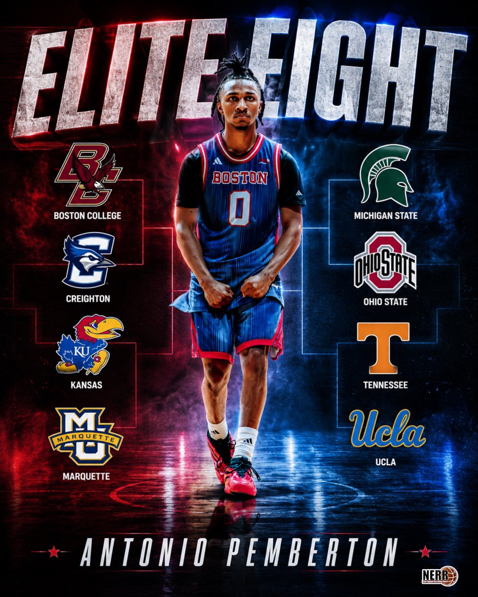 NERRHoops's tweet photo. Masters Academy International &amp; Mass Rivals point guard Antonio Pemberton has narrowed down his recruitment to these eight schools per his social media pages. 

Where do you think he lands 🤔 https://t.co/Uz9nEmQOlJ
