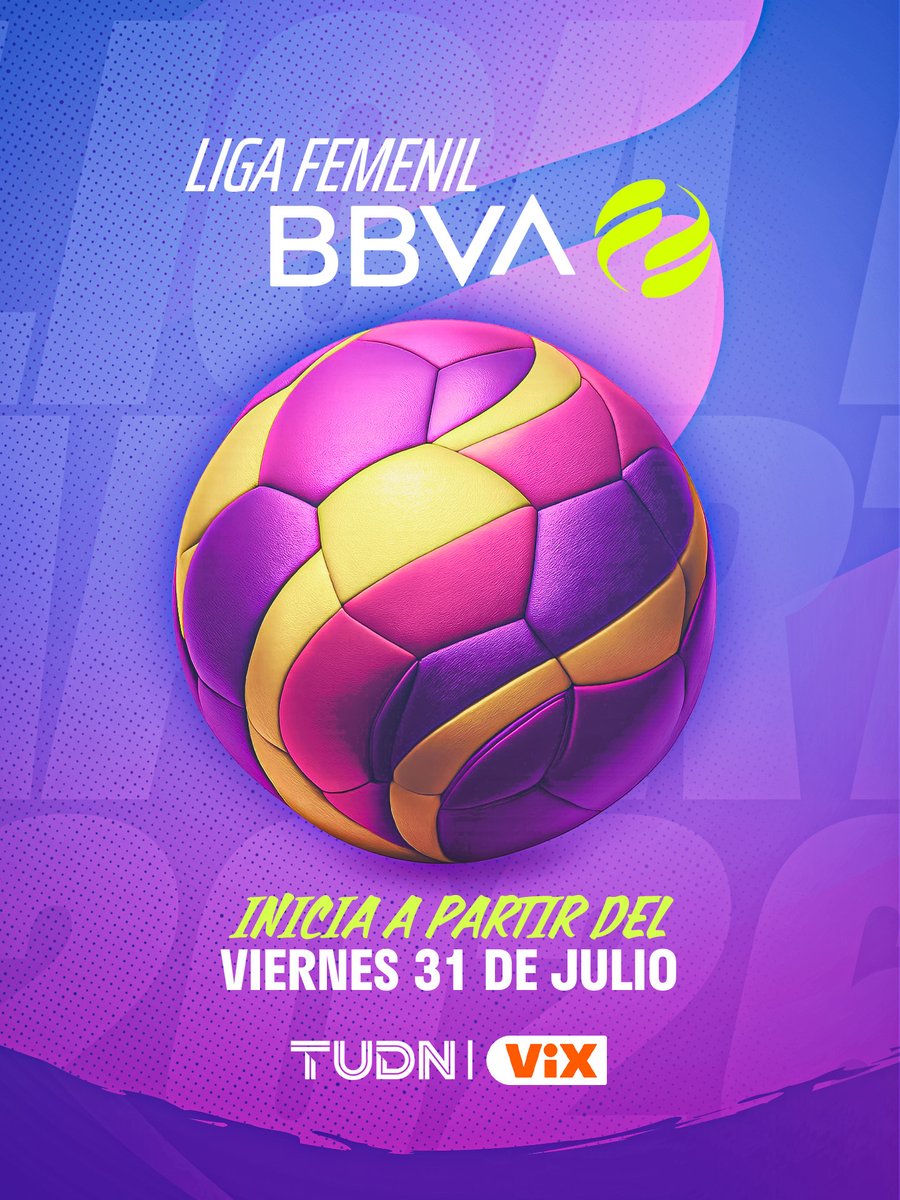 TUDNUSA's tweet photo. Arranca una nueva era para la Liga Femenil... y viene cargada de talento, intensidad y grandes emociones 🙋♀️⚽💥
No te pierdas el regreso de #EllasEnViX a partir de MAÑANA 🔥
Por TUDN y @VIX 🇺🇸📲 https://t.co/s7RHsxwk3A https://t.co/0DmbIWm8Nb