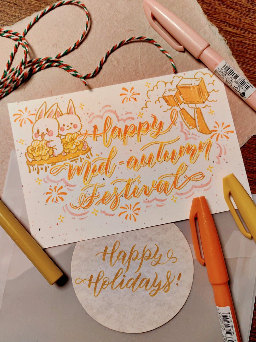 AssuntaGileyb's tweet photo. Tired of scrolling aimlessly Spend 15 mins a day on calligraphy! It boosts focus u0026 lets you make cute cards for friends. Start your hobby journey today https://t.co/SFAQZGSd9l