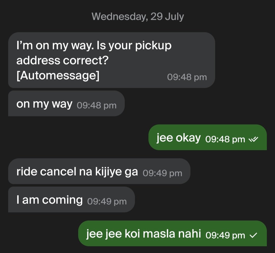 wefinallyhere's tweet photo. for a ride that he accepted for 180 rupees. i hate what this country is doing to our people.

i do pay extra every time as i am sure the rest of you do lekin aksar sochti hoon aik pur waqar insaan ki kesi zindagi hai is mulk mein jisko rupay rupay ke liya tarsa dia gaya hai. https://t.co/onW0eT5cK9