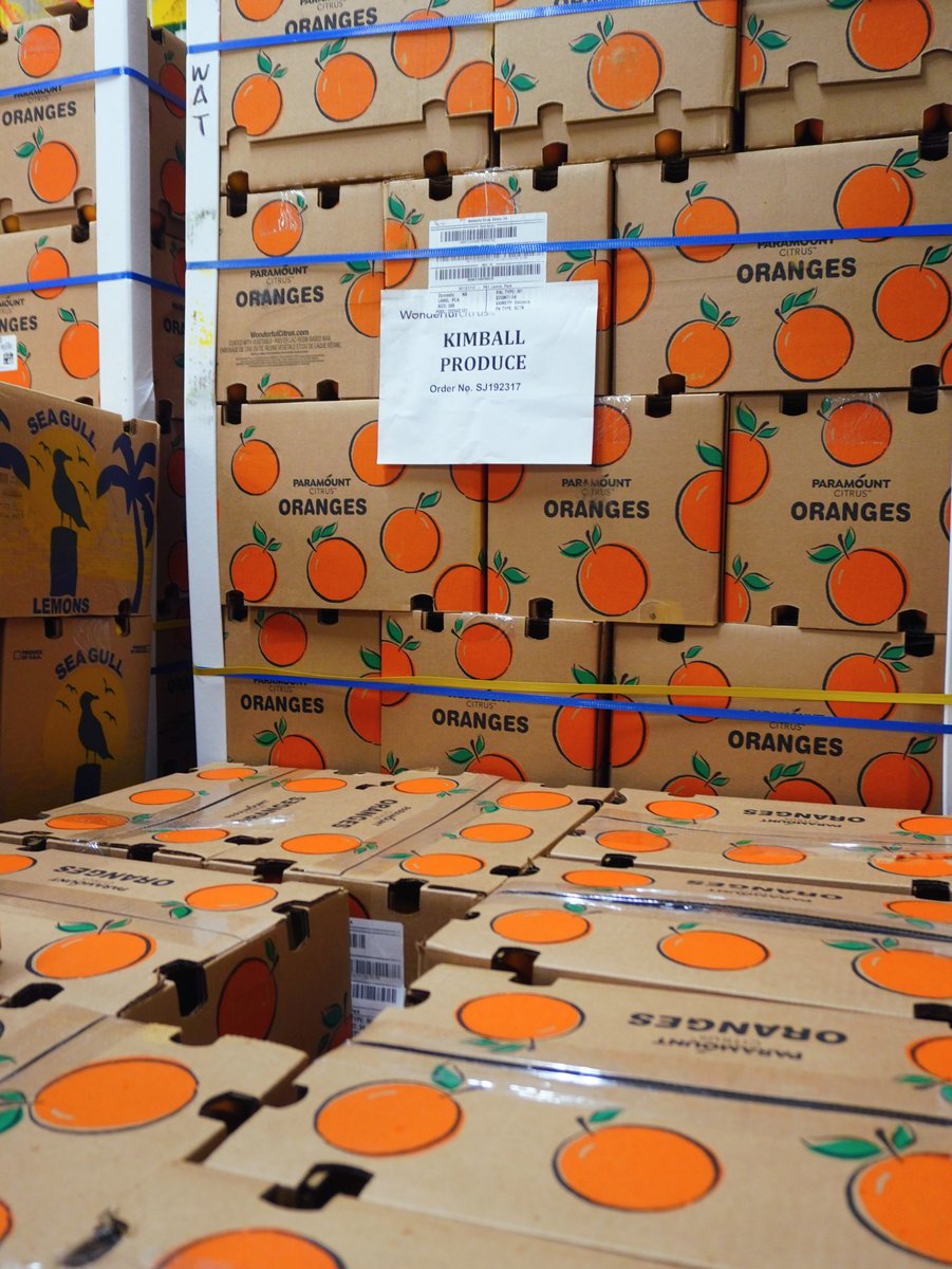 KimballProduce's tweet photo. The best part of citrus season? Shipments like this. 🍊 These Valencia oranges are showcasing beautiful color and a fresh appearance, and we're proud to highlight another outstanding program. #ValenciaOranges #Citrus #FreshProduce https://t.co/qxPjtB9ULn