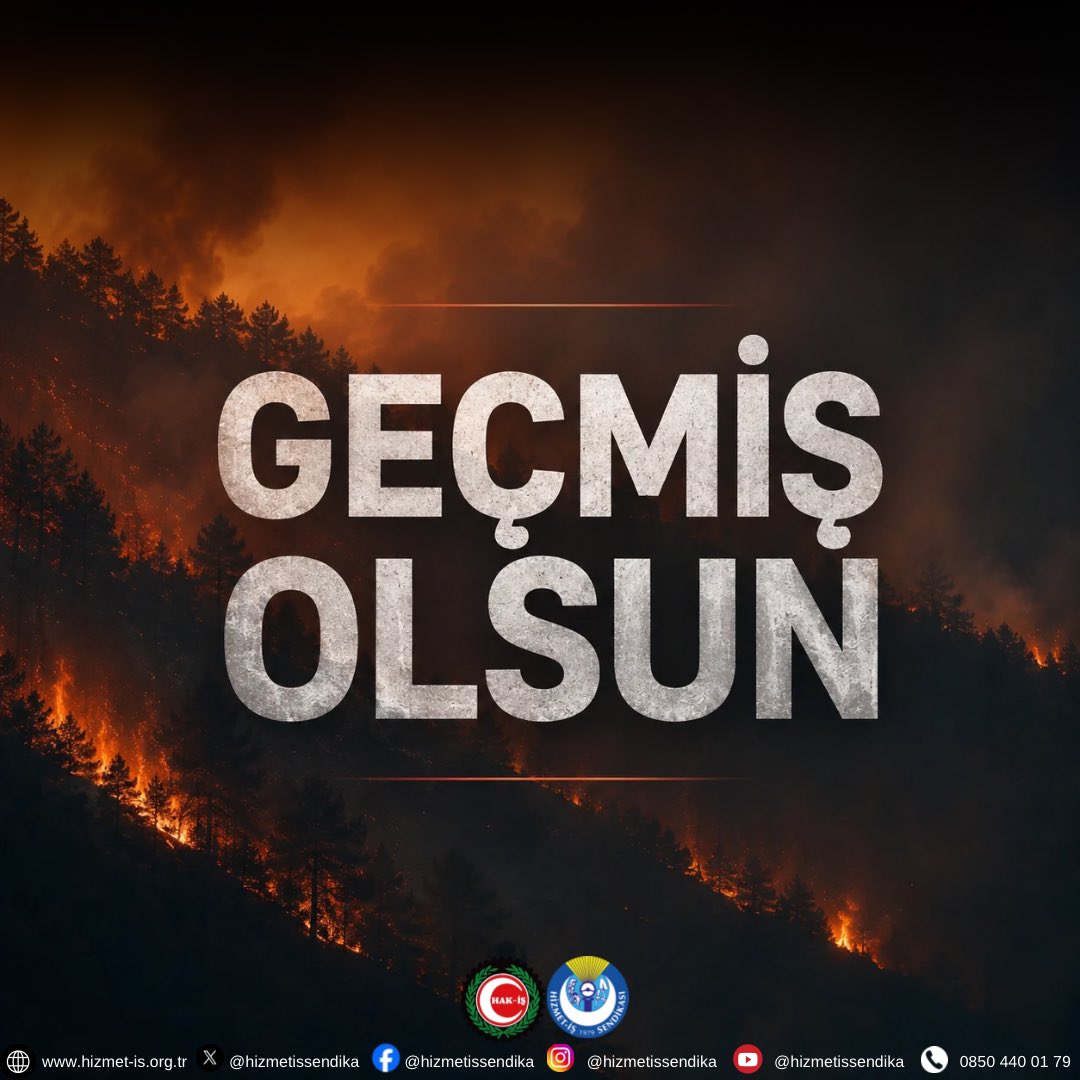 hizmetissendika's tweet photo. Antalya, Muğla, Çanakkale, Yalova, Balıkesir ve Kütahya’da yaşanan orman yangınları nedeniyle zarar gören ve olumsuz etkilenen tüm vatandaşlarımıza geçmiş olsun dileklerimizi iletiyoruz.

Yangınların bir an önce söndürülmesini temenni ediyor, yeşil vatanımızı korumak için fedakarca görev yapan tüm emekçilerimize, çalışmalarında kolaylıklar diliyoruz.