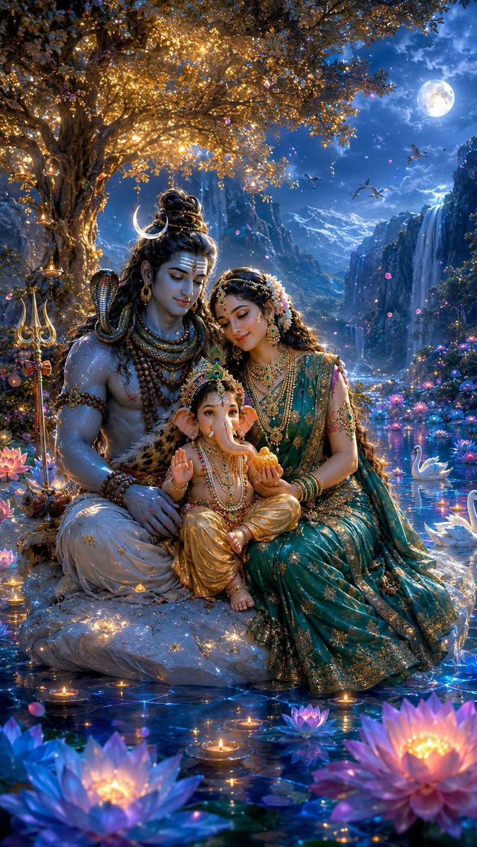 AnjuJha05's tweet photo. जहाँ महादेव का संरक्षण, माँ पार्वती का वात्सल्य और श्री गणेश का मंगल आशीर्वाद हो, वहाँ हर अंधकार स्वयं प्रकाश में बदल जाता है। 
हर हर महादेव🙏❤️🕉️
🌻🌺 शुभ संध्या https://t.co/YDaCjetTkV