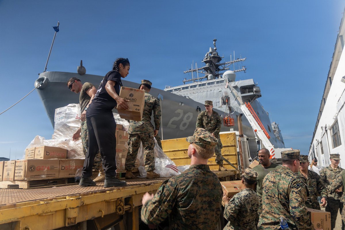 Southcom's tweet photo. Standing with the Venezuelan people:
Following the devastating June 24 earthquakes, the U.S. military rapidly deployed to support @StateDept-led relief efforts. Directed by #SOUTHCOM, teams from @DeptofWar delivered life-saving equipment, transported first responders, and ensured the flow of vital assistance to Venezuela.

@WHAAsstSecty @USForeignAssist @USAenEspanol @usembassyve