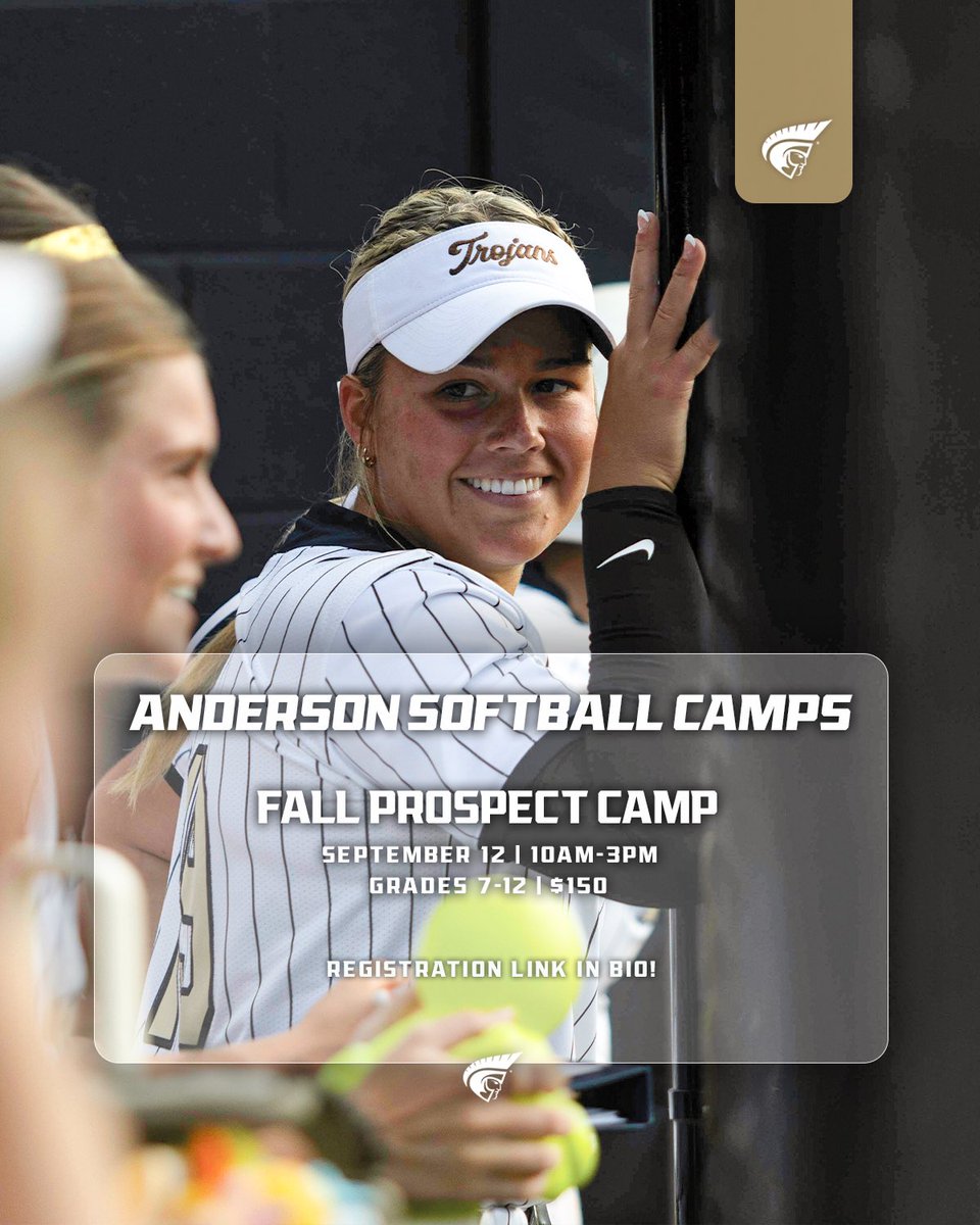 AUtrojanssb's tweet photo. Register for AU Softball’s Fall 2026 Prospect Camp now! ✍🏼

Use the link in our bio for more info.

#ChargeOn https://t.co/U2Y6Gh01u9
