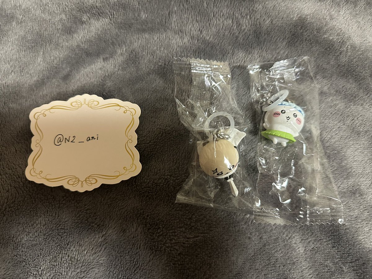 N2__ani's tweet photo. 【交換】映画 ちいかわ 人魚の島のひみつ  入場者特典

譲 ） ラッコ  ☆ハチワレ

求 ）☆モモンガ うさぎorシーサー

迷子を無くしたいため無印先に探しております。
☆同士、2:2優先
郵送もしくはイオンモール鈴鹿にて手渡し可
検索からでも気軽にお声かけください🙇‍♀️ https://t.co/BqS9KxC5LU