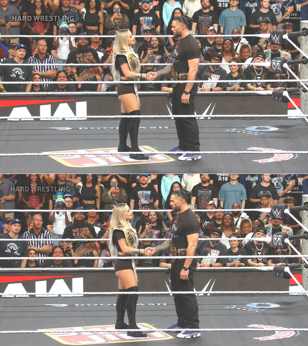 HardyAll77's tweet photo. Will Liv Morgan join Roman Reigns’ Bloodline after being betrayed by The Judgment Day? 👀🔥

Could we see a shocking alliance at SummerSlam 2026? 🤯

#WWE #SummerSlam #RomanReigns #LivMorgan #TheBloodline #TheJudgmentDay https://t.co/2LIDsdYeCn