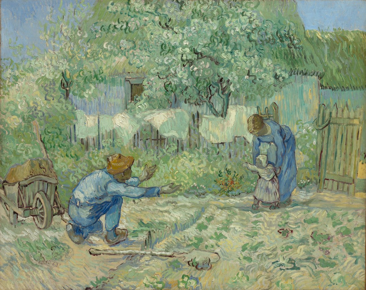 impression_ists's tweet photo. Vincent van Gogh, First steps (after Millet) https://t.co/YUvkWNyDh4