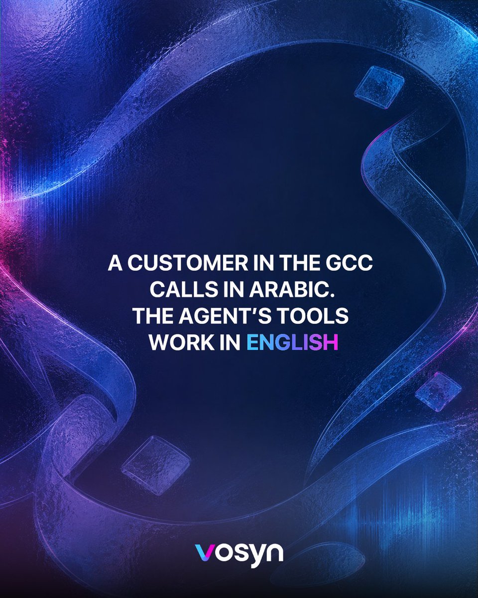 thevosynai's tweet photo. Support in the wrong Arabic.
GCC customers call in Arabic. Most support tools work in English and Arabic is just 0.6% of web content.
The market is online. The language barely is.
Dubai report: https://t.co/BrQ678ywxH https://t.co/jWkQ8Tk9vc