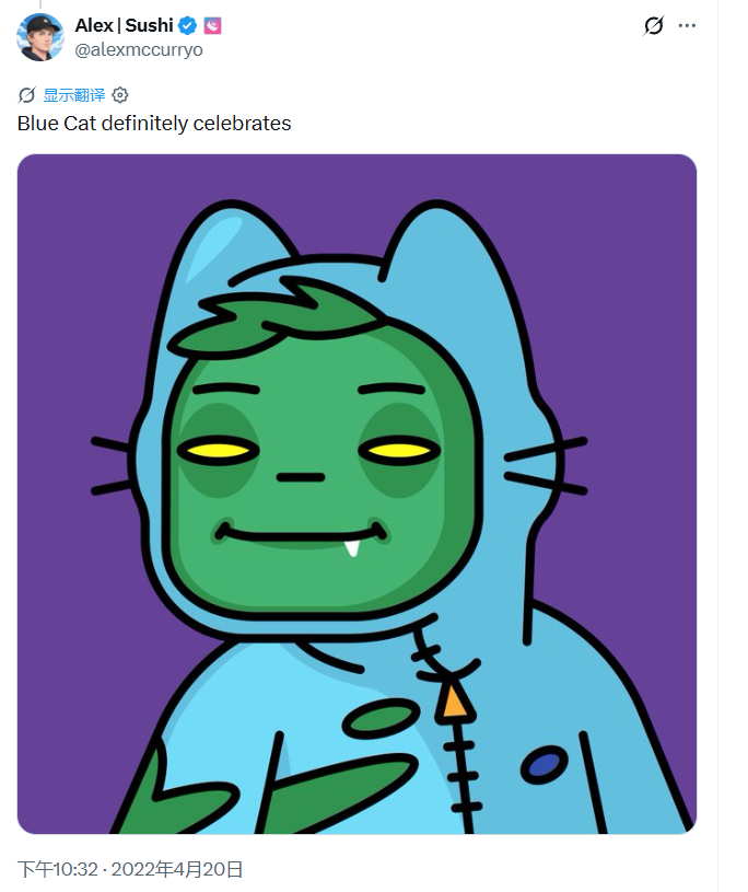gercienewinder's tweet photo. Sushi's new launch platform
sushicat   0xc8c2f2abe2faef9010a0284550c477f6c33792dd
GORILLA  （Official Deployment）
0x017e6c44c65ea986c2b3225cac6c9a87e1b06f7a
bluecat  （Alex's cat）
0x2e31a39f17b6e31e6c740da49cff5154e95f02bb https://t.co/s4uXitKS8Z