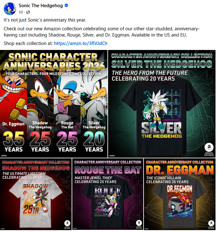 BrendinVeness's tweet photo. Sega actually acknowledging a Silver anniversary?!?!?!?! https://t.co/dOP9SJIUfE