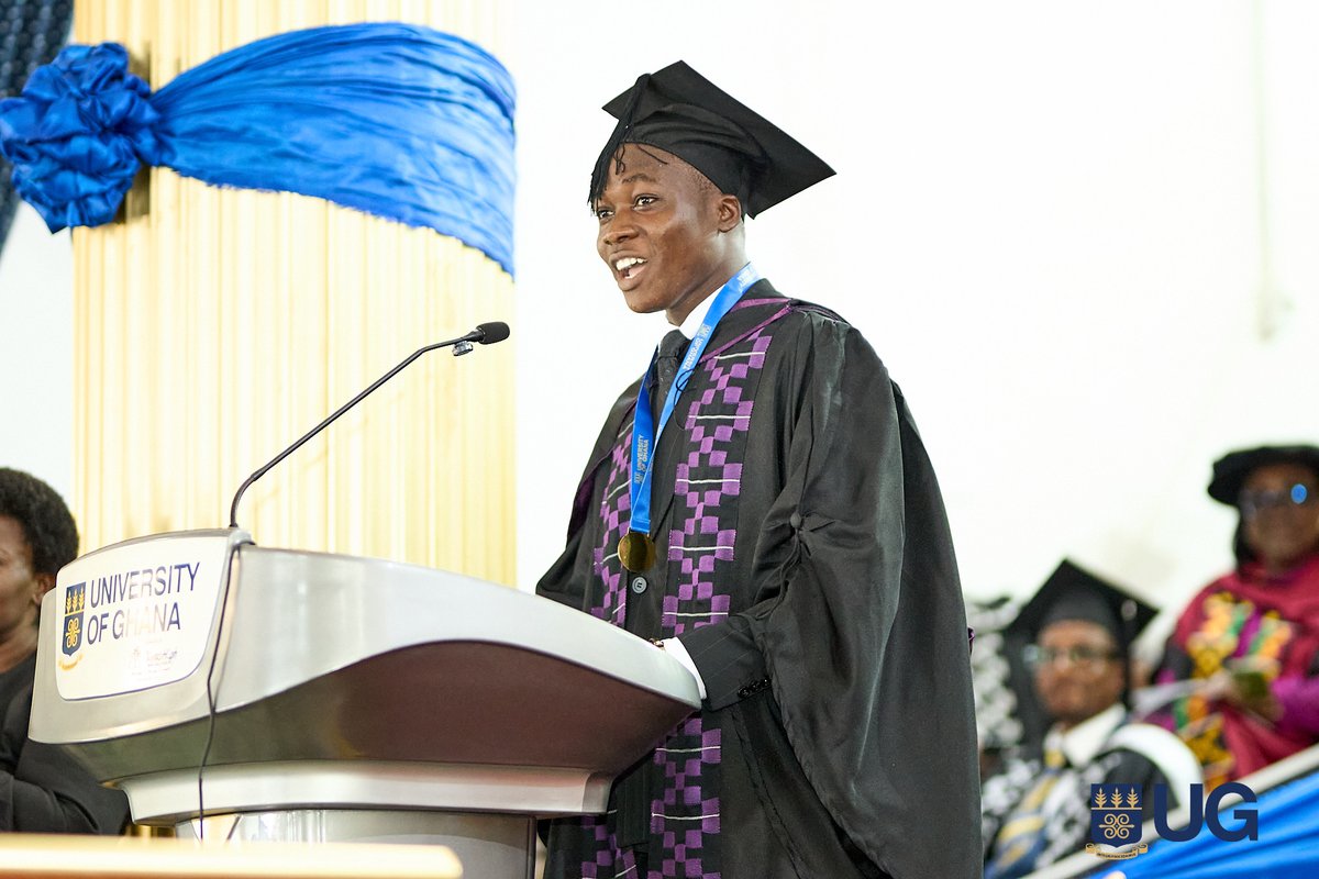 UnivofGh's tweet photo. Hearty congratulations to M. Abdul-Mujib (LLB), Dr. Worlanyo Tashie (PhD), Mr. Charles A. Darkwa (MPhil) and Surv. Isaac Quayson (MSc.) for earning the distinction of delivering valedictory speeches on behalf of their respective cohorts 

Congratulations to our Valedictorians! https://t.co/qq0fedWevE