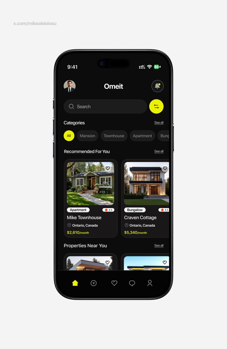 mikealebiosu's tweet photo. home screens of recently designed mobile applications. https://t.co/SeXyS27OTk