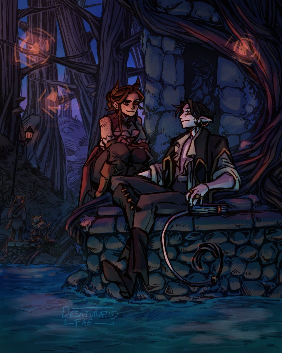 DesaturatedFae's tweet photo. "I am myself. Too much myself sometimes "
"Jude wouldn't say that"
"She would, but she'd be lying "
🖤🖤🖤
#tfota #thecruelprincefanart #judeduarte #cardangreenbriar #digitalart https://t.co/CQMuh2icCV