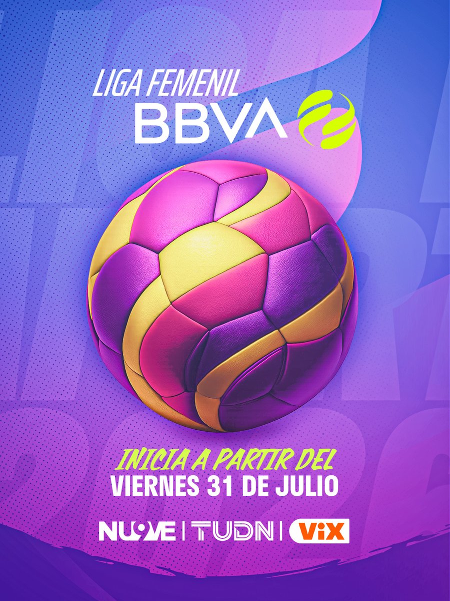 redes_TUDN's tweet photo. La Liga Femenil estrena imagen, pero la pasión sigue intacta 💎⚽🔥
HOY vuelven #EllasEnViX con una nueva era llena de emociones 🙋♀️🙌
Por @ElNueveOf, @VIX y TUDN 🇲🇽📲 https://t.co/04MkoCkm4b https://t.co/HgOCQZIrQT