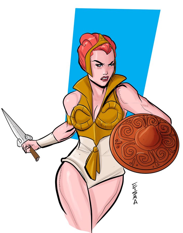 Supajoe's tweet photo. She-Ra + more of my Masters of the Universe art over the years. Love drawing these characters! Designs are really cool and the bright colors are so fun to render https://t.co/xqlDoeOYCD