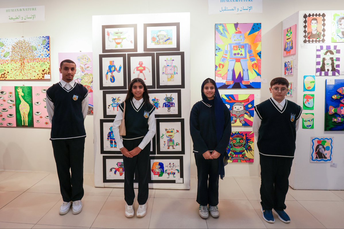ShomoukhSchool's tweet photo. We were honored to witness an exceptional Art Exhibition held under the gracious auspices of Her Highness Sayyida Suzan Al Said, showcasing the remarkable talents of our students (2025-2026) 🎨 🖌️🖼️ #education #schools #oman #muscat #students https://t.co/pMZqLWEpeI