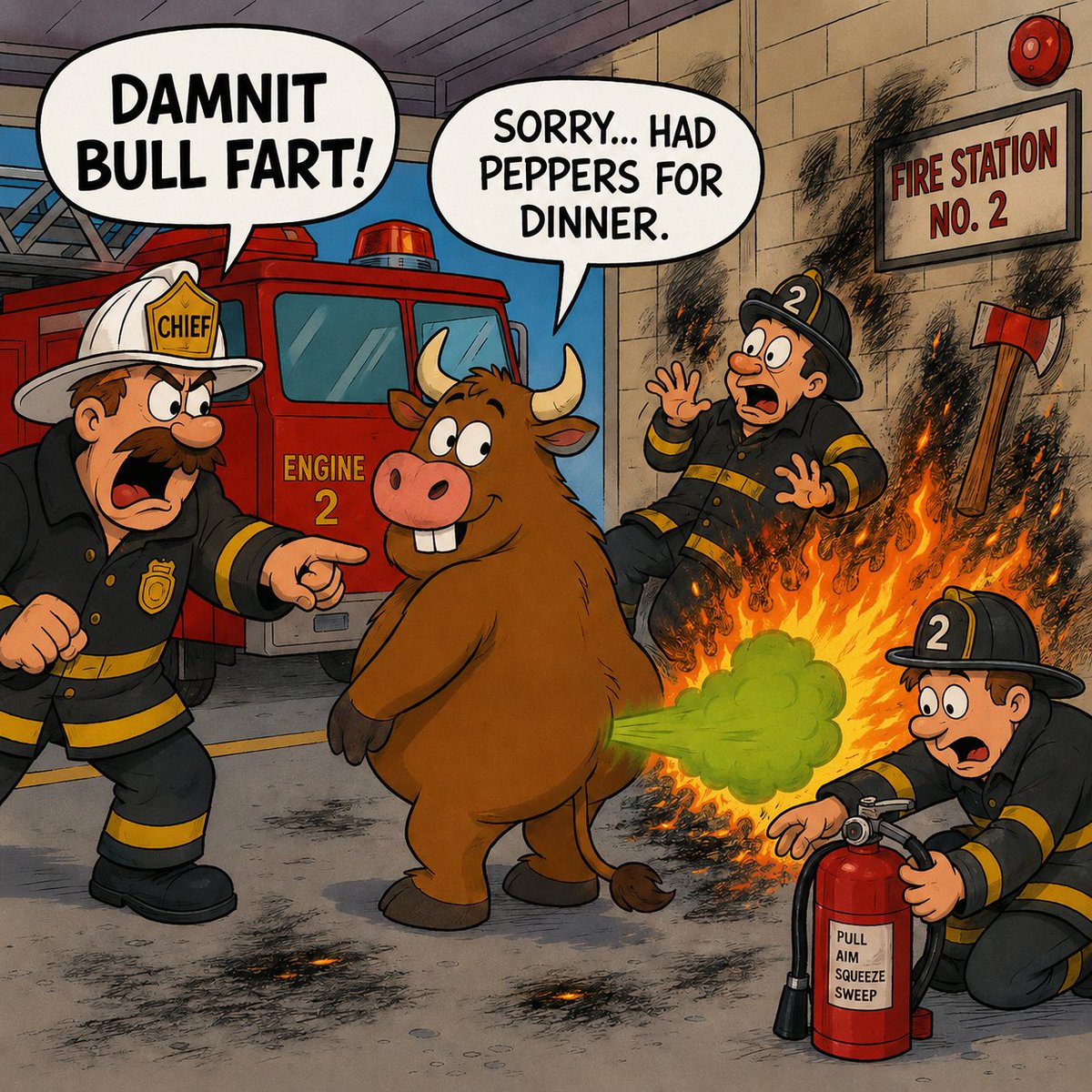 BULL FART tweet media