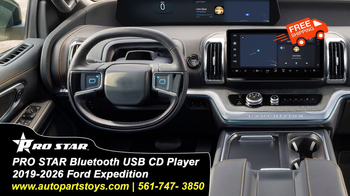 ProStar_CD's tweet photo. Upgrade your 2019-2026 #FordExpedition with the Pro Star Bluetooth, USB, and CD Player unit. Classic CD joy + modern tech in one sleek package. Your dream drive is a mod away.  

#Ford #TruckLife #CarMods #ProStarAuto https://t.co/bn4CT7wGaj