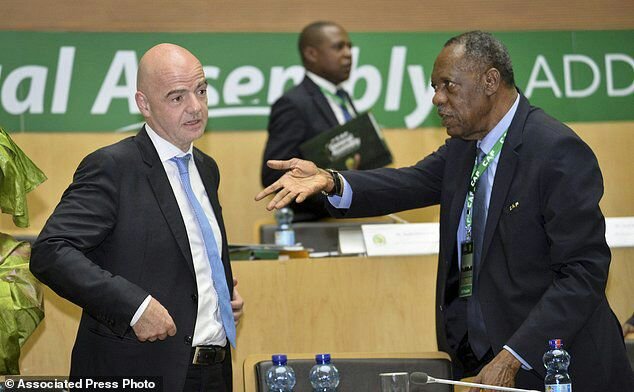 bedjosessien's tweet photo. Infantino has really weakened CAF they nolonger have a voice.

They are a lame duck of 54 members.

The late Hayatou must be turning in his grave at the turn of events.

Nowadays FIFA control CAF on everything even when to talk.

He stood up against Infantino without fear.

CAF is nowadays FIFA's bedroom they enter when they want.

CAF is the weakest Confedaration they only know how to vote.

May he continue resting in peace 
@soka25east