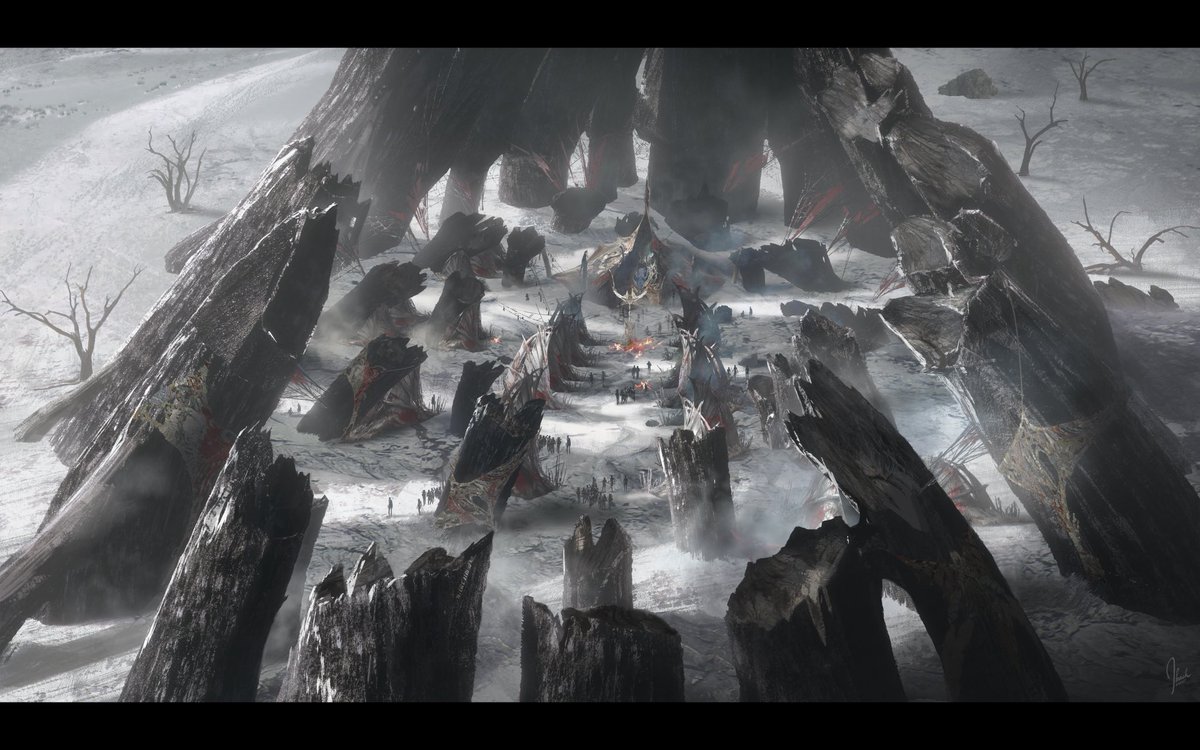 JonathanBach16's tweet photo. The basis for the look of the Mangkwan Village in Avatar Fire And Ash was laid out by the incredible wide shots &amp; keyframes by @dylancoleart &amp; @messingart. I did a little work helping to figure out the village layout later on after some rounds of Individual yurt designs. At a https://t.co/p6AuAFNP8E