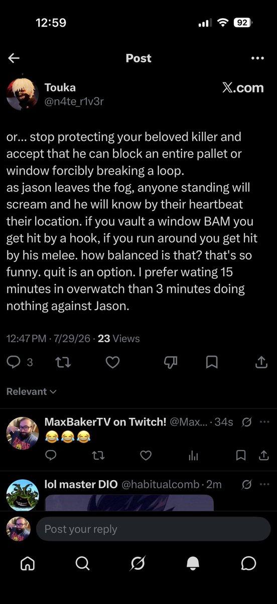 MaxBakerTV on Twitch! tweet media