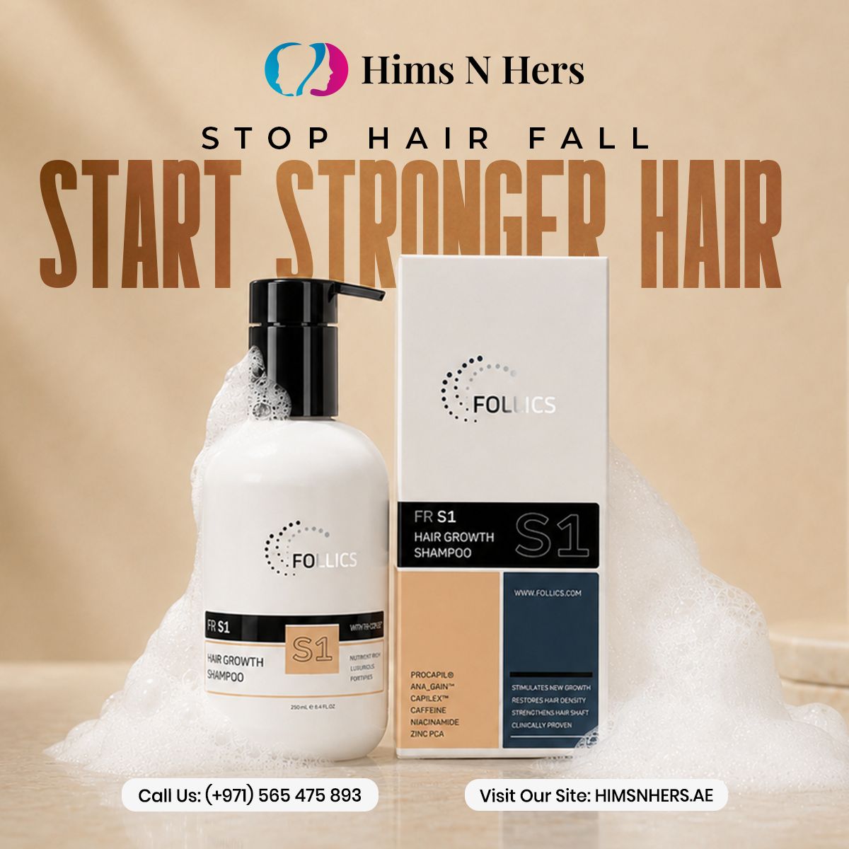 HimsHnh's tweet photo. Stronger roots. Fuller confidence.
A powerful blend of Minoxidil, Finasteride &amp; natural DHT protection.
FR S1 helps nourish your scalp and support visible hair regrowth.
.
Shop now: https://t.co/1FRISzdmet
.
#himsnhersdubai #HairLossSupport #StrongerHair #Follics #FRS1 #hair https://t.co/HgG4SgT70b