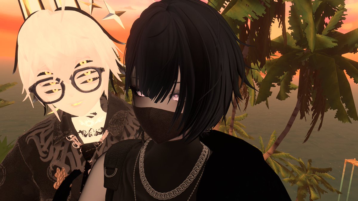 VRC_ateN's tweet photo. 今日はフレンドたちとパシャリ
ぶいちゃの写真見返したらほぼ自撮りしかなかったので今後は２ショとかもとっていこうと決意した今日この頃でした https://t.co/RtOMTTRkC8