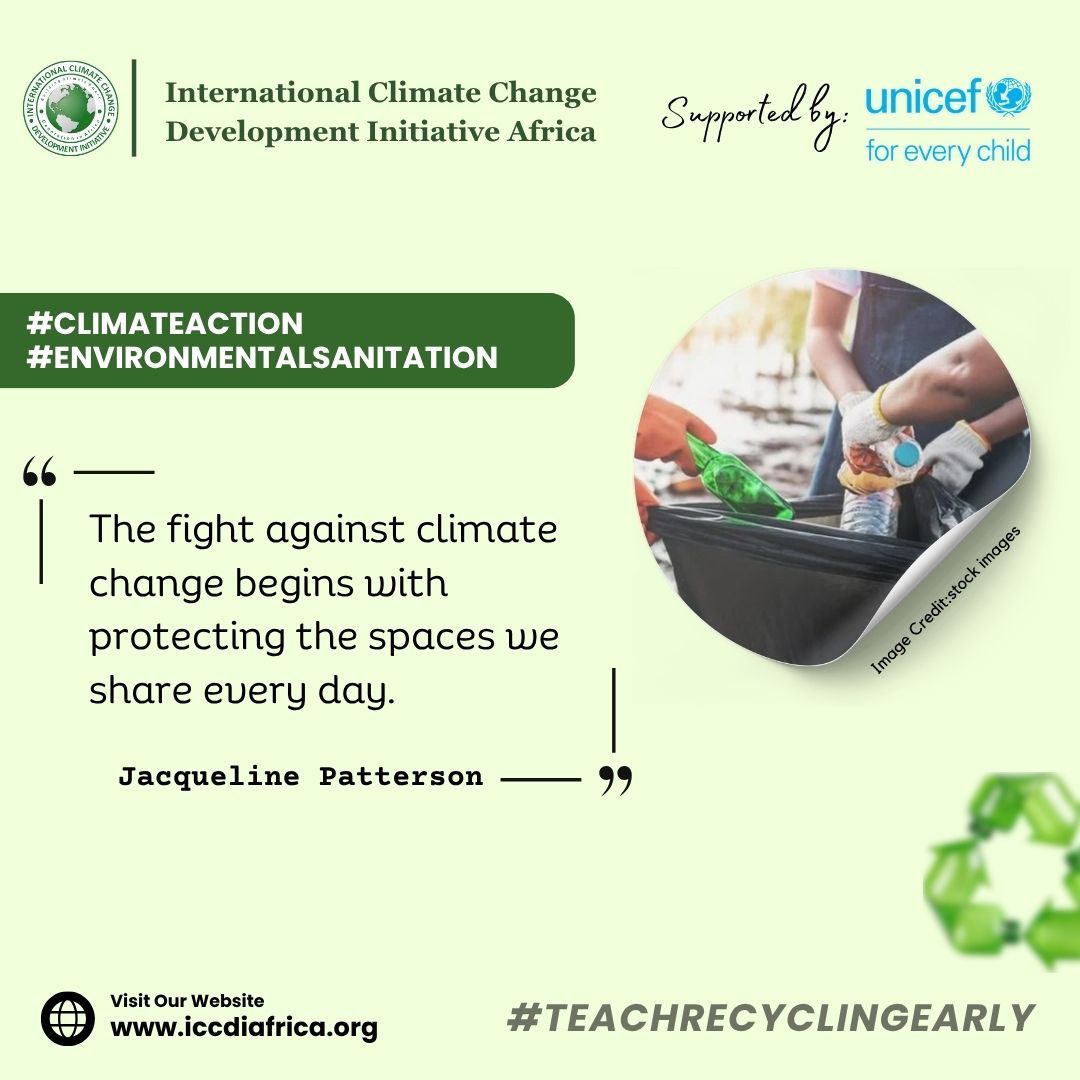 ClimateWed's tweet photo. The fight against climate change begins with protecting the spaces we share every day.— Jacqueline Patterson #ClimateAction #EnvironmentalSanitation https://t.co/YokOWuCV5E