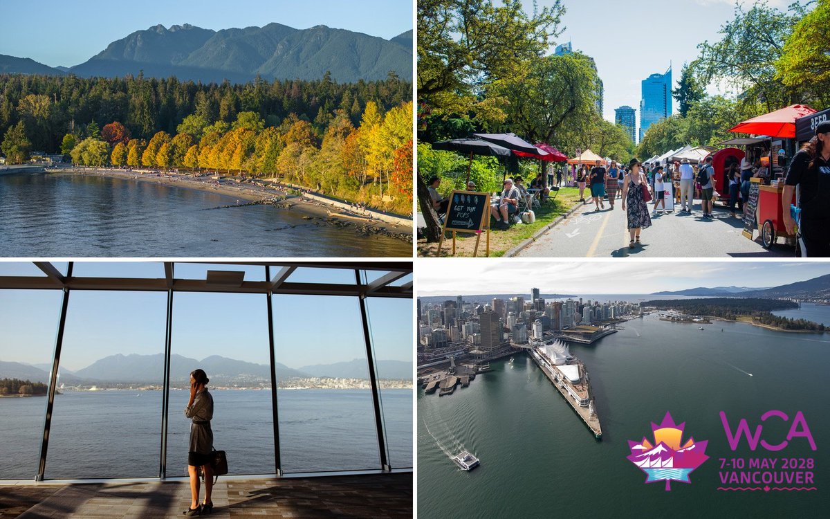 wfsawca's tweet photo. Vancouver isn't just the host city for #WCA2028 — it's part of the story. 

Home to the Vancouver Convention Centre, the first in the world with double LEED® Platinum certification, in a city where 200+ languages are spoken.

Discover Vancouver: https://t.co/l3HGEGl1g7 https://t.co/wq67IAKj8X