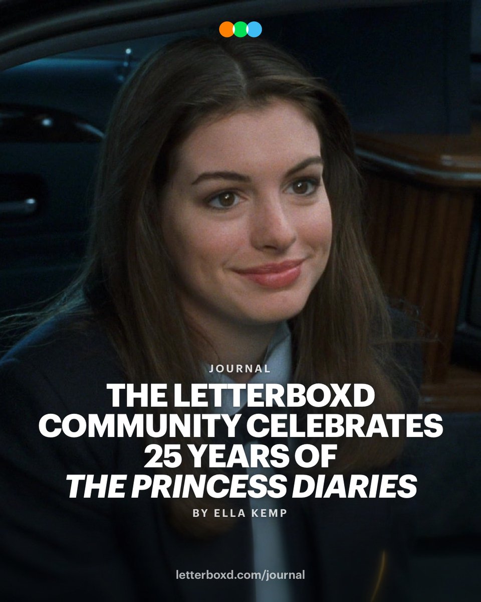 letterboxd's tweet photo. To mark the 25-year anniversary of The Princess Diaries, Ella Kemp celebrates the timeless charm and signiﬁcant milestones of the Anne Hathaway teen classic by unearthing your own diary entries. https://t.co/ADwHaYTgtd https://t.co/DGk0f5omEj