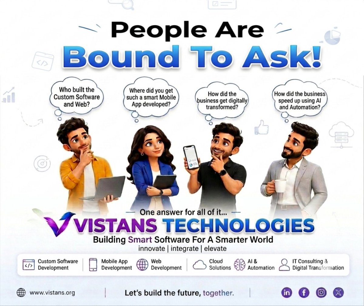 Vistansinfo's tweet photo. Who built this?
We hear it a lot. Answer: a small senior team in Bengaluru, Delhi, and Prayagraj that designs, builds, and runs software — including our own product, VerCab, in production. https://t.co/6YECSxknkj
