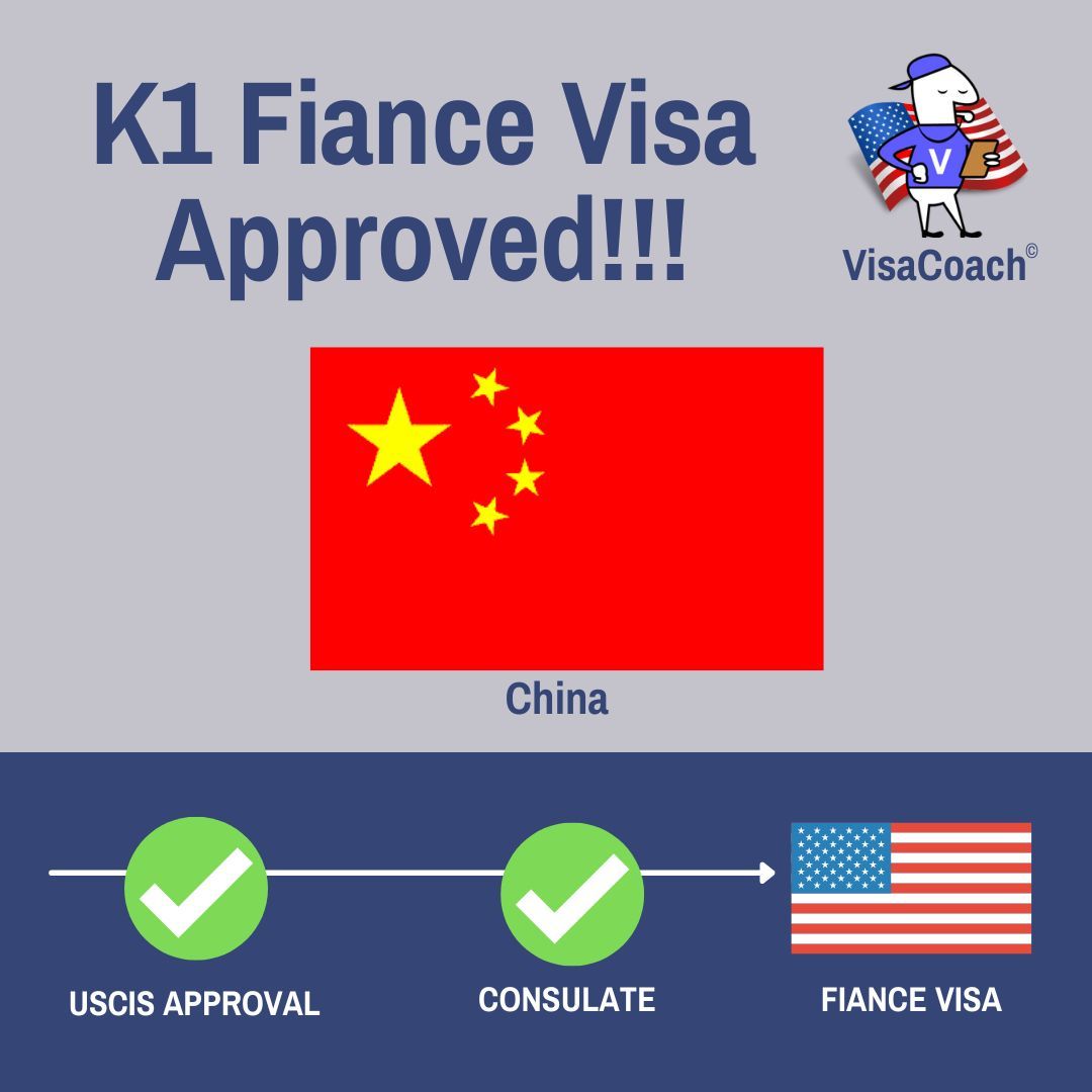 VisaCoach's tweet photo. Congratulations!! Leonard and Wang from China on your K1 Visa Approval in1 year and 6 months! https://t.co/eCTkCQkFHt https://t.co/xdVXgNajQx