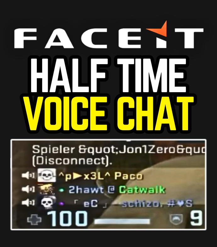Ozzny_CS2's tweet photo. JUST IN: Half Time [All] Voice Chat WILL BE ADDED to FACEIT ‼️

> The feature returns after 79% voted in favor to bring it back
> It will be added as a one week test at the start of Season 9 https://t.co/JANvBn92hy