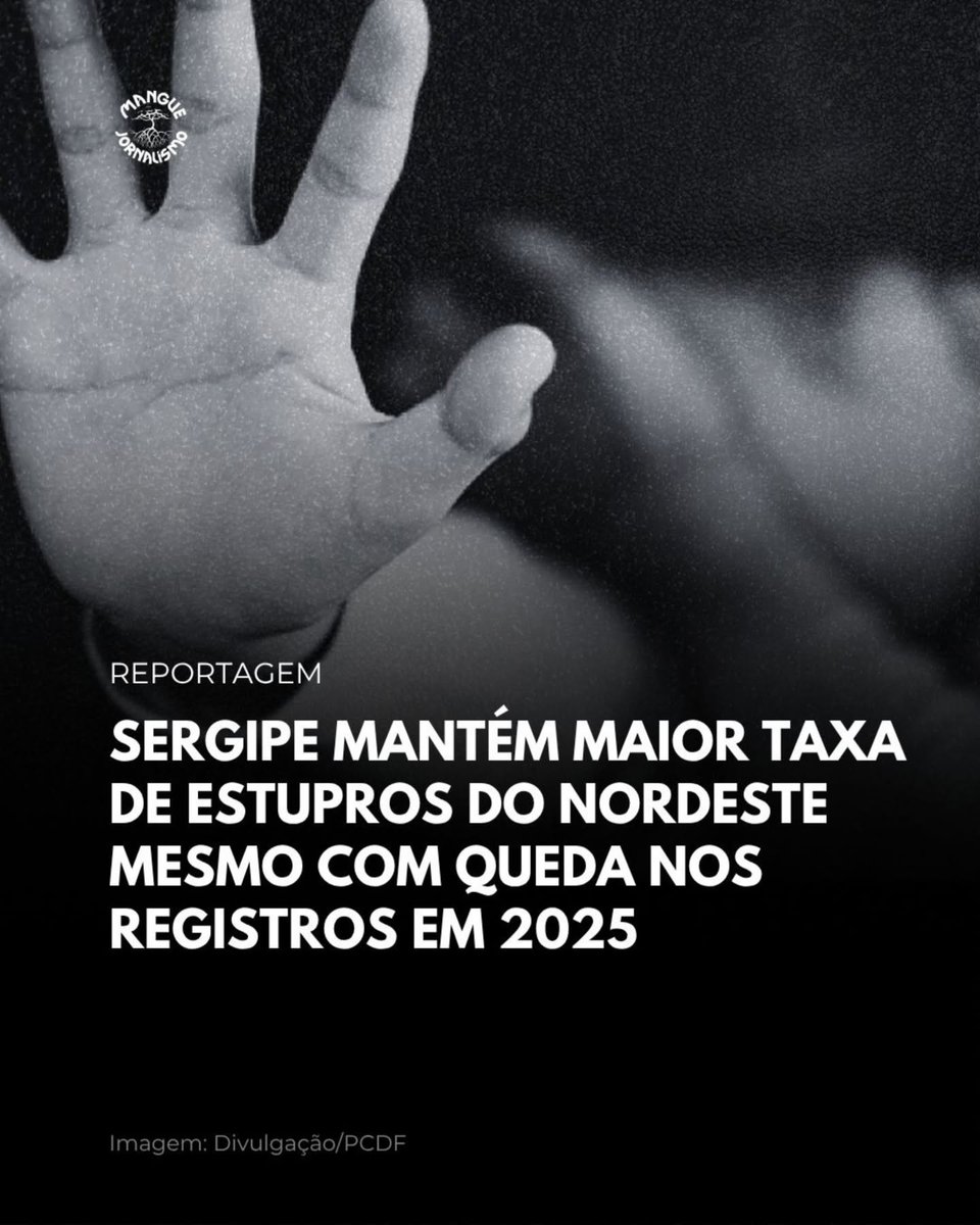 lindabrasilse's tweet photo. 🚨 ALARMANTE! Infelizmente, Sergipe segue apresentando números preocupantes quando o assunto é violência sexual. 

Segundo uma reportagem da Mangue Jornalismo, nosso estado segue liderando o Nordeste na taxa de estupros.

Em 2025, foram 1.129 vítimas, o equivalente a 49,1 casos por 100 mil habitantes (a média nacional é de 39,5). Do total, 863 casos (76,4%) foram classificados como estupro de vulnerável.

É URGENTE que o Governo do Estado fortaleça as políticas públicas de prevenção e proteção. Garantir a segurança de crianças e adolescentes precisa ser prioridade!
