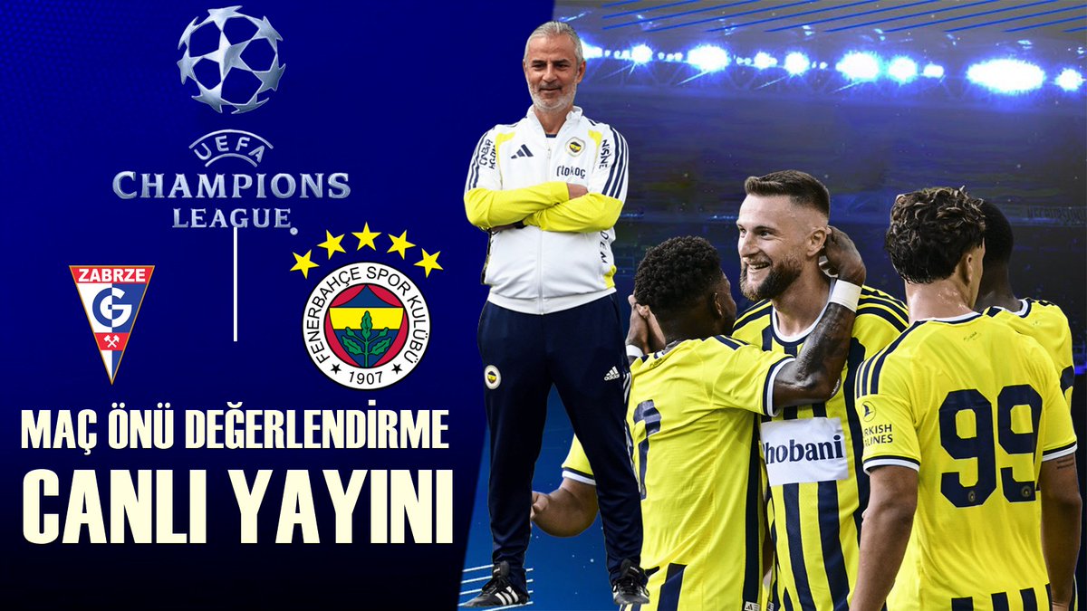 FenerFanMH's tweet photo. CANLI YAYINDAYIZ - Gornik Zabrze 🆚 Fenerbahçe | İsmail Kartal'dan BİR GARİP KADRO!
TIKLAYIN: https://t.co/nN3o94E3tP
#Fenerbahçe #GORvFB #GornikZabrze #MasonGreenwood #İsmailKartal #UEFA #ŞampiyonlarLigi #SSportPlus
#FenerinMaçıVar #Fred #Talisca