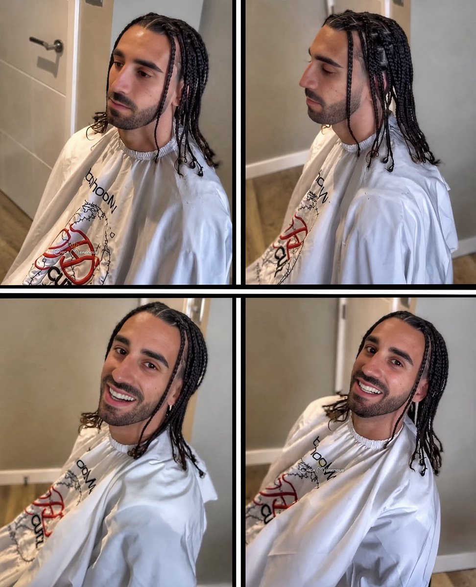speedlne's tweet photo. Marc Cucurella with a new braids 💇‍♂️ https://t.co/Tx1NhJCg6h