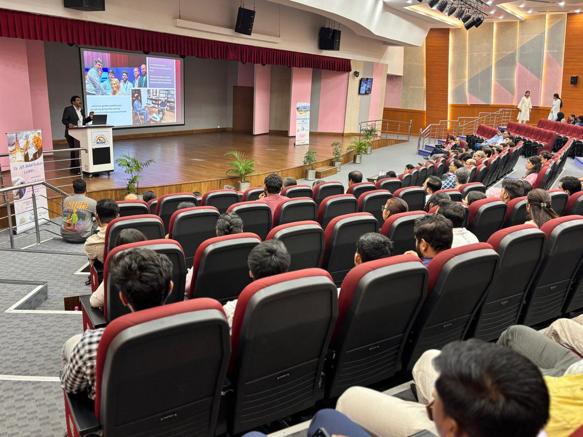g_satheeshreddy's tweet photo. Immense honour to deliver the first Dr APJ Abdul Kalam Memorial Lecture at INST, Institute of Nano Science and Technology, Mohali, today. 

Reminisced the early IGMDP years, building five missiles under Dr Kalam’s leadership, creating RCI as a world-class laboratory, and setting up the missile test range at Chandipur. His vision and thinking continue to guide our approach to problem-solving. Highlighted the current state of advanced technologies and the future of defence landscape in India.

INST is set to emerge as a leader in the nano-domain with focused research, towards realising Aatmanirbhar Bharat 🇮🇳.
@INSTMohali