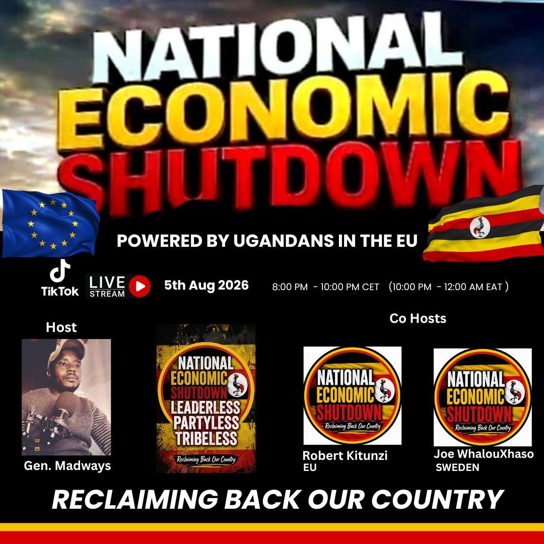 WalulyaRichard's tweet photo. Join the Diaspora Community of Ugandans in the EU for our upcoming National Economic Shutdown Online Meeting.
@HEBobiwine
@BBCWorld
@StateDept_RBX
@IMFNews
@FCDOGovUK
@GermanyDiplo
@SecPompeo
@JanSadek
@SwedEnvoyUganda
@WeAreNIMD
@BelgiuminEU
@DutchMFA

https://t.co/vy4pdqUM5Z https://t.co/5UD6QMwElT