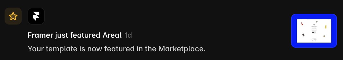 unostd's tweet photo. Areal just got featured on the @framer Marketplace! https://t.co/Qj8YRbgWC8