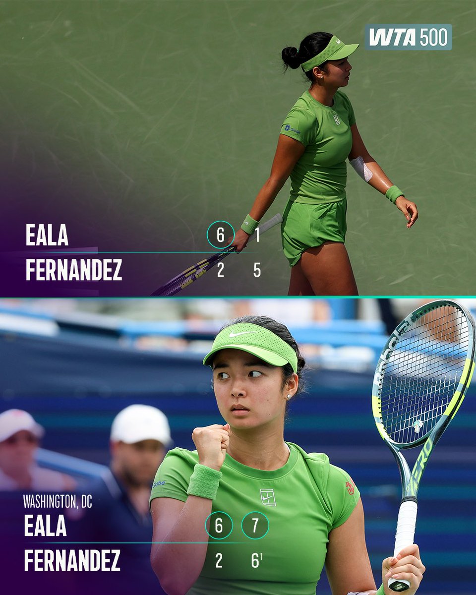 WTA's tweet photo. That second-set comeback 🤯

Alex Eala takes down the defending champion in DC!

#MubadalaDCOpen https://t.co/JMoCpbsMkK