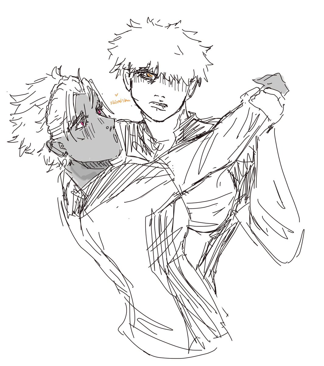 crunchiiappl's tweet photo. #nisebakuβ¦ guys theyβre fem kunishidou I tried making it obvious..l https://t.co/9Q0OCKk73u
