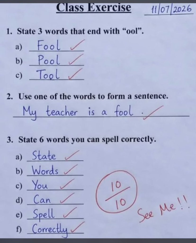 dr_katumwa's tweet photo. This student is a genius 😂 https://t.co/iiAsr7cQFN