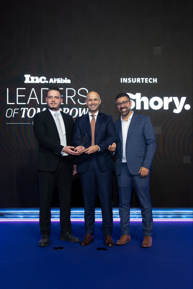 inc_arabia's tweet photo. Congratulations to Shory (@getShory) for winning in the Insurtech category at Inc. Arabia’s Leaders of Tomorrow Awards Dubai 2026!
 
#LeadersOfTomorrow https://t.co/jqoUWLmudT