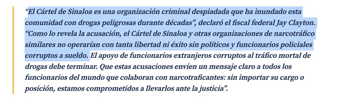 azucenau's tweet photo. 🇺🇸El Senado de EU confirmó a Jay Clayton como director de Inteligencia Nacional, nominado por Donald Trump.

Se trata del entonces fiscal que anunció la acusación formal contra Rubén Rocha Moya y otros nueve funcionarios mexicanos.

Clayton fue fiscal del Distrito Sur de Nueva York.

El presidente de EU lo felicitó y aseguró que hará un trabajo “espectacular”.