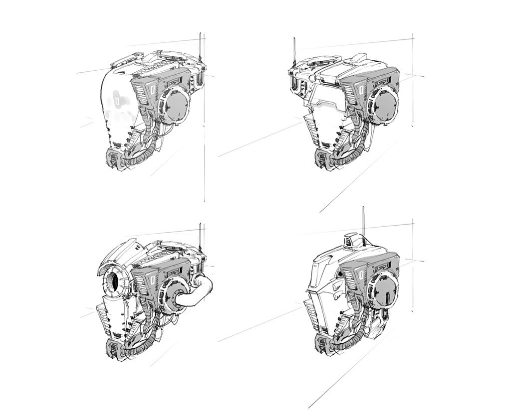 LeeZUDartS's tweet photo. Here’s a mechanical head concept design I created. Hope you like it! 💕 https://t.co/0hEFOlLUbv