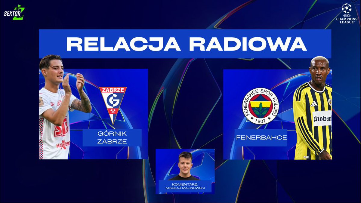 MikiMalinowski's tweet photo. 4/26/27

Dzisiaj albo nigdy. Przed nami rewanżowe spotkanie 2. rundy eliminacji Ligi Mistrzów.

Na komentarz zapraszam od godziny 20:00 na YT @redakcja_sektor 

🔗https://t.co/VJCz93kAKx

#GÓRFEN https://t.co/wg9Js2YjfZ