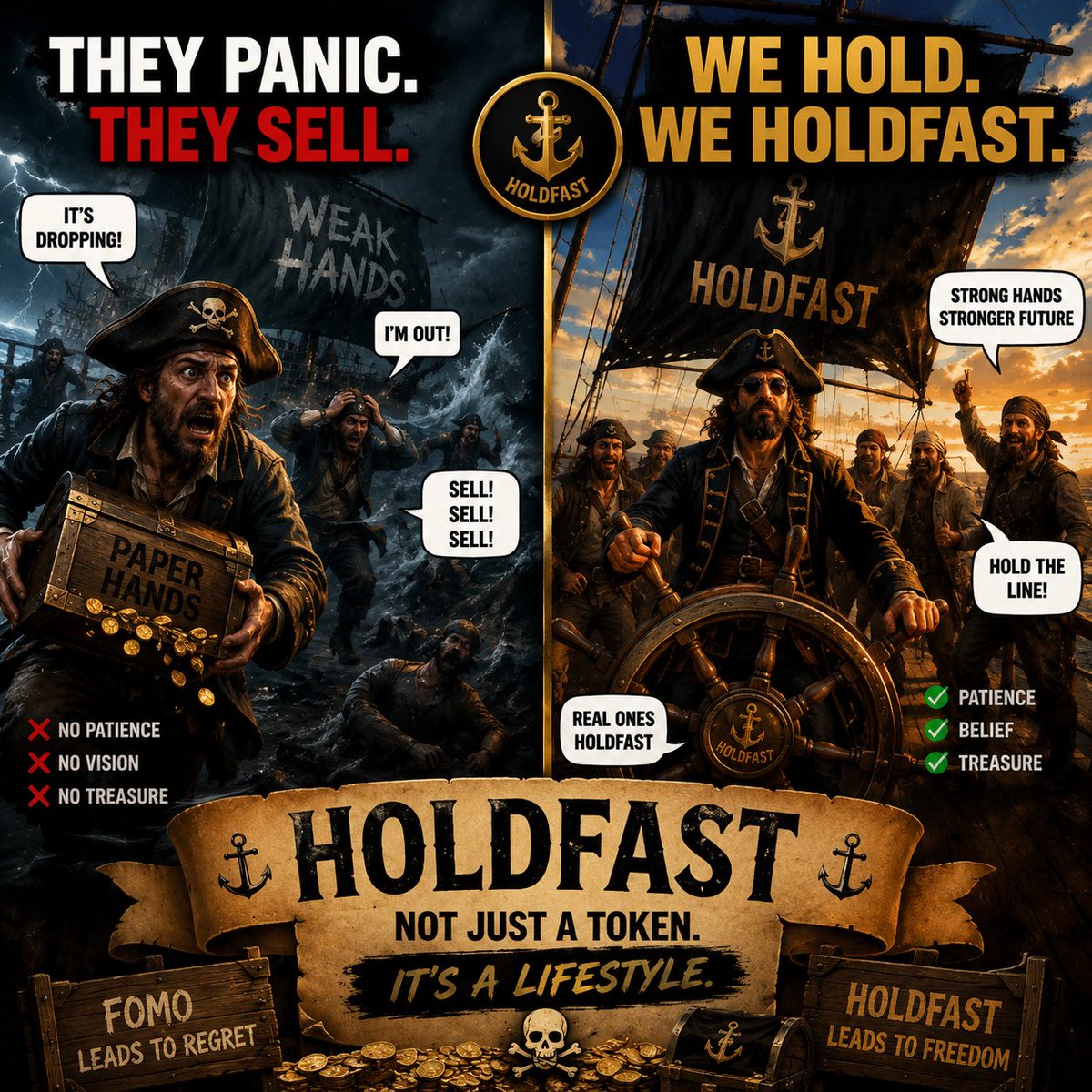 dapoly001's tweet photo. Ahor!!! Maties all hands on deck because $USSHOLDFAST is gonna cook 🔥🔥 no snoozing on this mates diamond hands in. To the moon and beyond ⚡��#HOLDFAST $HOLDFAST @ANCHORCHAINED https://t.co/TEjS17vfRd
